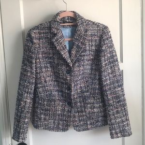 Bernard Zins multicolored textured blazer.